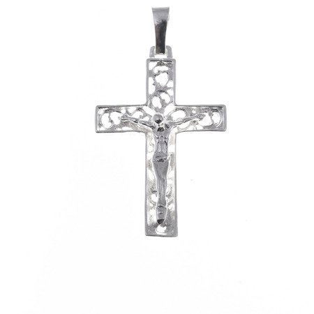 Krzyżyk srebrny z wizerunkiem Jezusa  MO061
