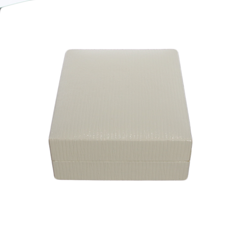 Pudełko skórzane białe 8x7cm PDH-6/A1 BIAŁE