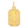 Złoty krzyżyk pr. 585 Chrystus ukrzyżowany prostokąt ZK010
